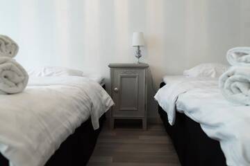 Фото номера Двухместный номер с 2 отдельными кроватями Апарт-отели Hotelli Alexanderin huoneistohotelli huoneet г. Мянття 16